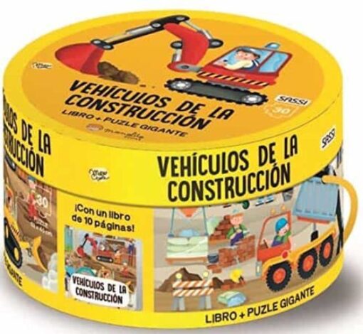 VEHICULOS DE LA CONSTRUCCION LIBRO + PUZLE GIGANTE