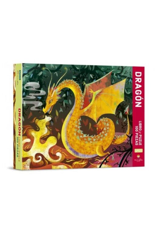 DRAGON LIBRO ILUSTRADO + PUZLE DE 100 PIEZAS