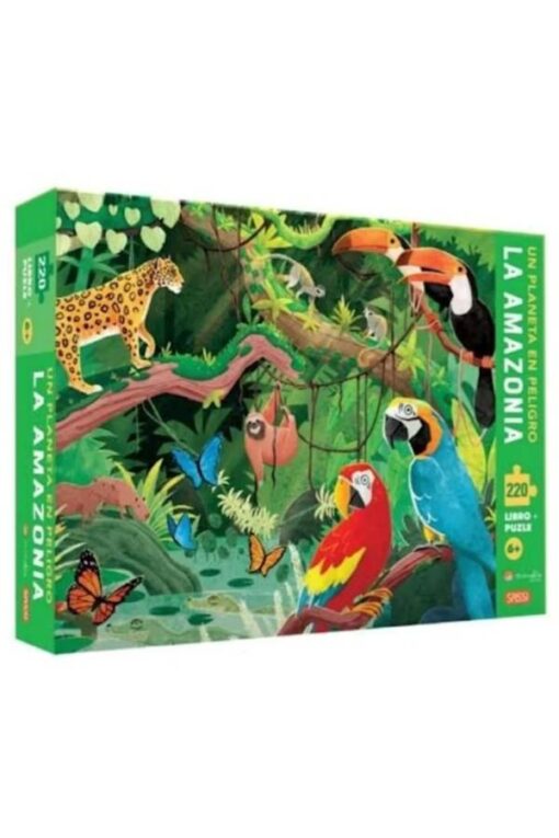 LA AMAZONIA LIBRO ILUSTRADO + PUZLE 220 PIEZAS